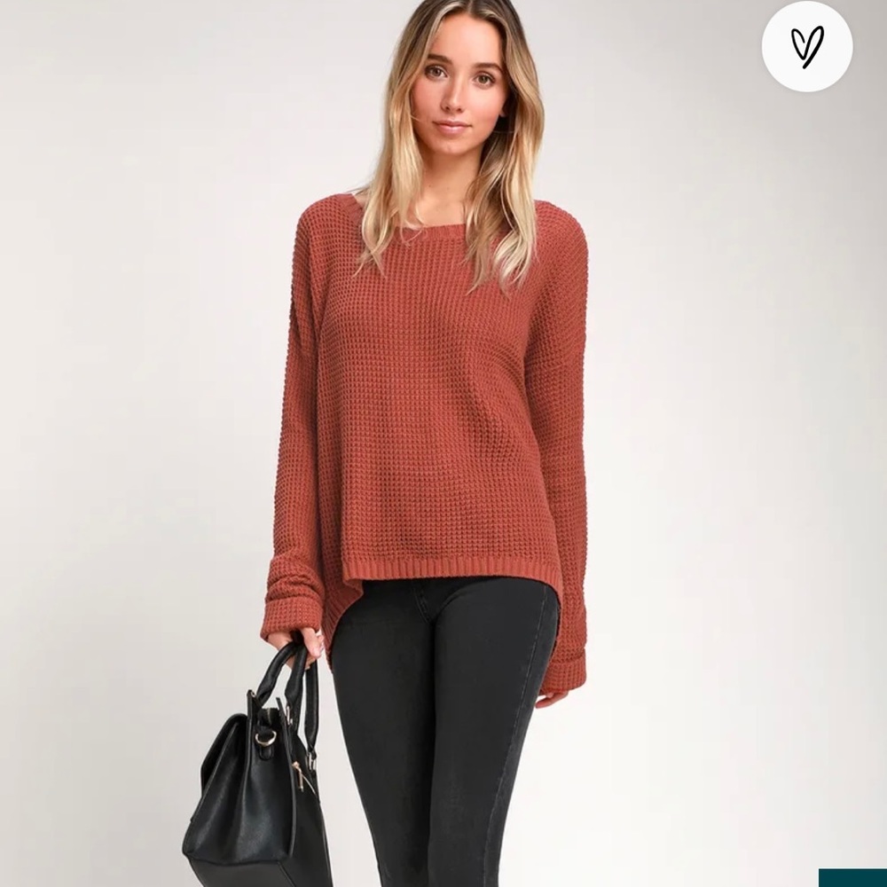 Downtown Marsala Oversized Sweater